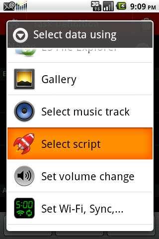 SL4A Script Launcher screenshot 1