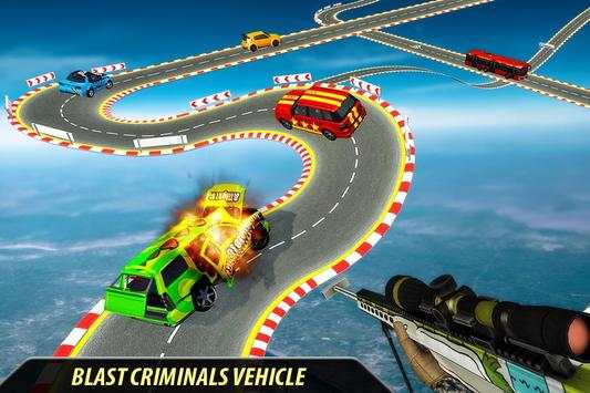 Mega Ramp Car Shooting Strike: Highway Shooter screenshot 7