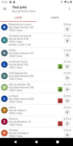 Localisateur de restaurant screenshot 1