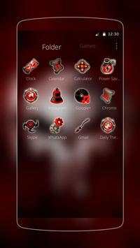 Red Blood Skull Launcher/Thema screenshot 3