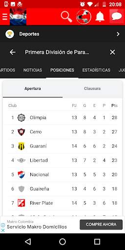 Futbol paraguayo en vivo screenshot 2