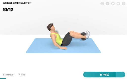 Dumbbell Workout at Home screenshot 9