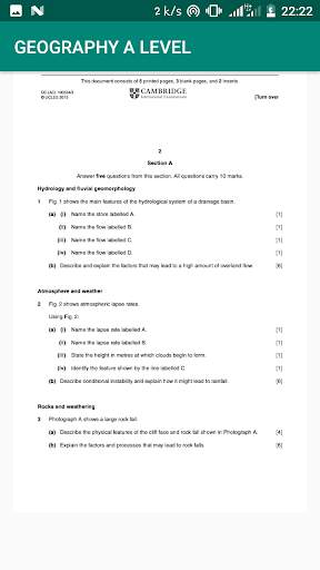 A-level Geography Pastpapers Answers screenshot 5