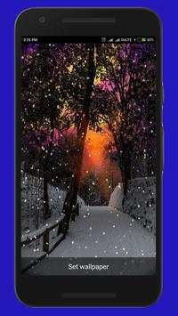 Snow LiveWallpaper 1 تصوير الشاشة
