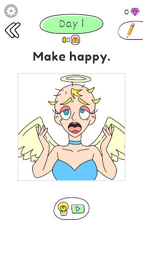 Draw Happy Angel :drawing apps screenshot 1