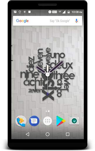 Modern Clock Live Wallpaper screenshot 1