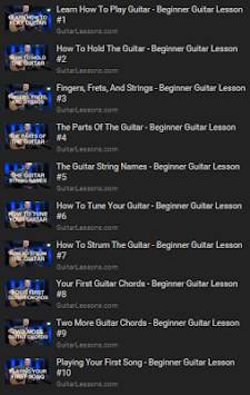 Learn To Play Guitar 1 تصوير الشاشة