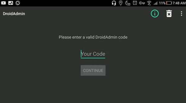 DroidAdmin for Android - Advice screenshot 2