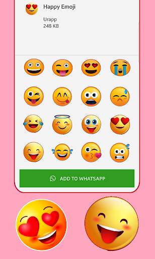 😷Funny Emoji Stickers for WhatsApp WAStickerApp🥸 screenshot 1