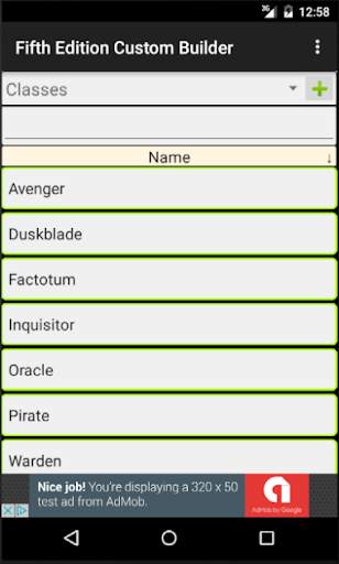 Fifth Edition Custom Builder screenshot 1