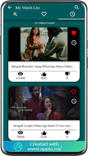 Bengali love status videos screenshot 5