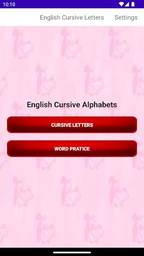 Cursive Letters Alphabets screenshot 1