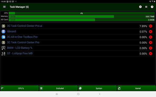 3C Task Manager 10 تصوير الشاشة