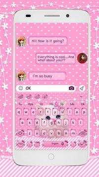 Leuk roze Kitty-toetsenbord screenshot 1