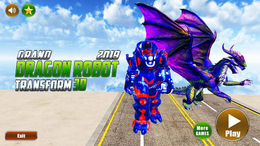 Grand US Dragon Robot Battle 3D screenshot 1