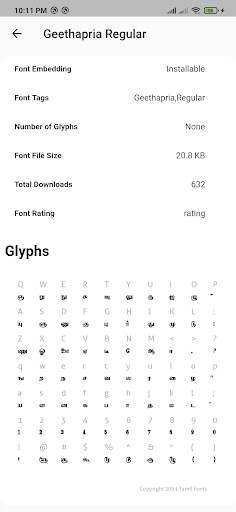 Tamil Fonts screenshot 4