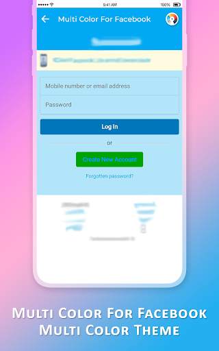 Multi Color For Facebook - Multi Color Theme screenshot 1