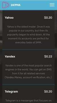 Receive SMS Online - 247pva.com screenshot 4
