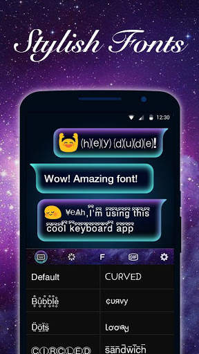 Galaxy Emoji Keyboard Theme स्क्रीनशॉट 3