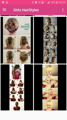 Girls Hairstyles - Step by Step screenshot 2