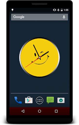 Smiley Clock Live Wallpaper screenshot 7