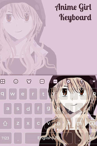 Anime Girl Keyboard 1 تصوير الشاشة
