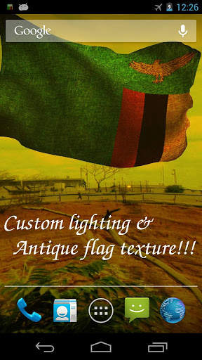 Zambia Flag Live Wallpaper screenshot 4