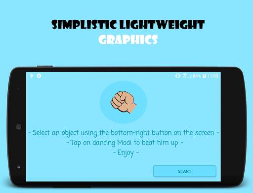 Beat up Modi - Funny Light app. screenshot 1
