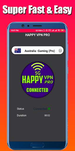 HappyVPN Pro- Super Fast VPN- Unlimited Secure VPN screenshot 3