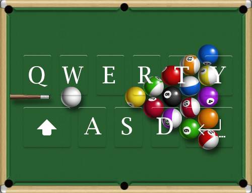 Snooker Emoji Keyboard Theme - Ball Pool screenshot 5