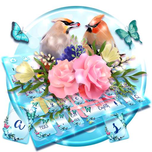 Cute Love Birds Keyboard Theme 10001002