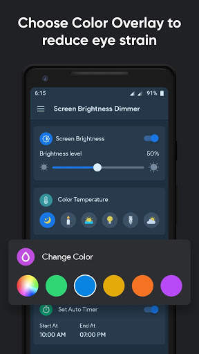 Lower Screen Brightness Dimmer - Night Filter screenshot 3