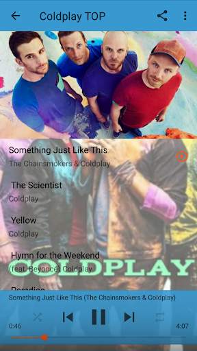 Coldplay (All Song) - The Scientist,  Paradise 2 تصوير الشاشة