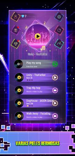 Tiles Hop Ball - Neon EDM Rush screenshot 2