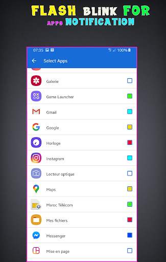 Flash blink on Call color screenshot 3