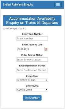 Indian Railway PNR Check and Seat Availability. screenshot 4