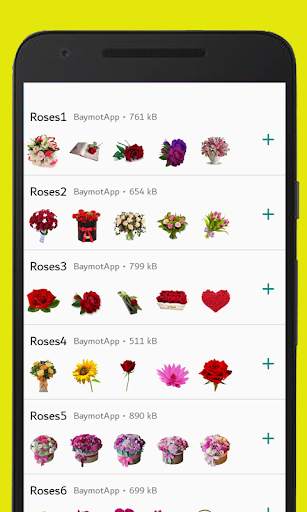 Roses Stickers For Whatsapp - WAStickerApps screenshot 1