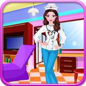 Nurse makeup girls games logo