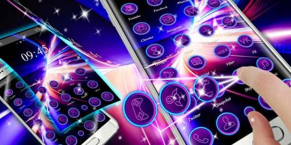 Blue Purple Neon Light Theme screenshot 4