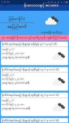Myanmar Weather App screenshot 2