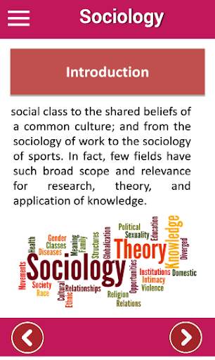 Sociology - An educational app for students скриншот 2