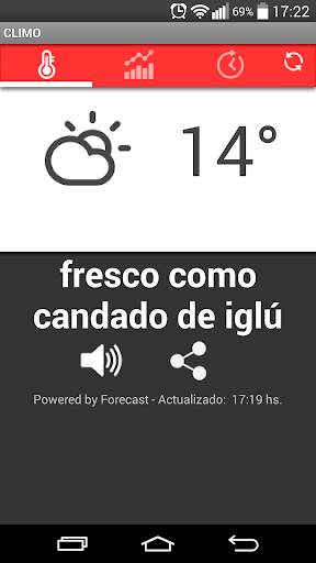 Clima real en una frase स्क्रीनशॉट 1