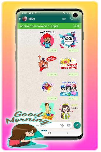Good Morning-Good Night Stickers For WhatsApp screenshot 4