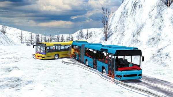 Off-road Snow Hill Coach Bus Simulator 3d 2018 screenshot 2