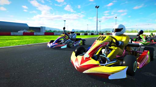 Go kart race buggy kart rush racing beach race screenshot 1