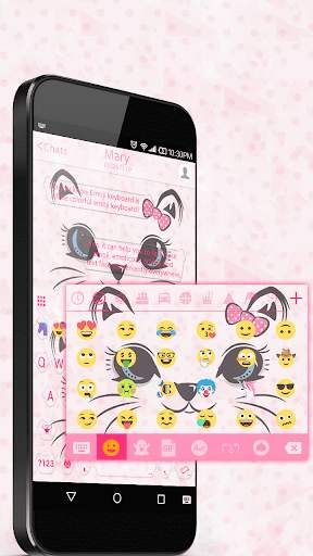 Cute Cat Emoji Keyboard Theme स्क्रीनशॉट 6