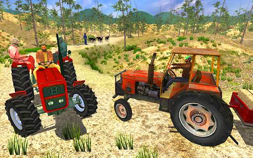 Tractor Driving Simulator Offroad Tractor Trolley screenshot 3