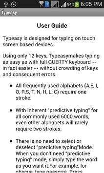 Typeasy keyboard screenshot 1