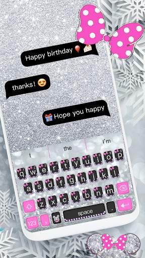 Twinkle minny bowknot keyboard screenshot 1