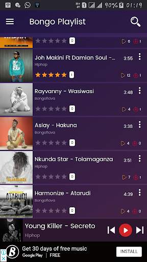 Wasafi Music Player | BongoFleva | Unlimited songs screenshot 3